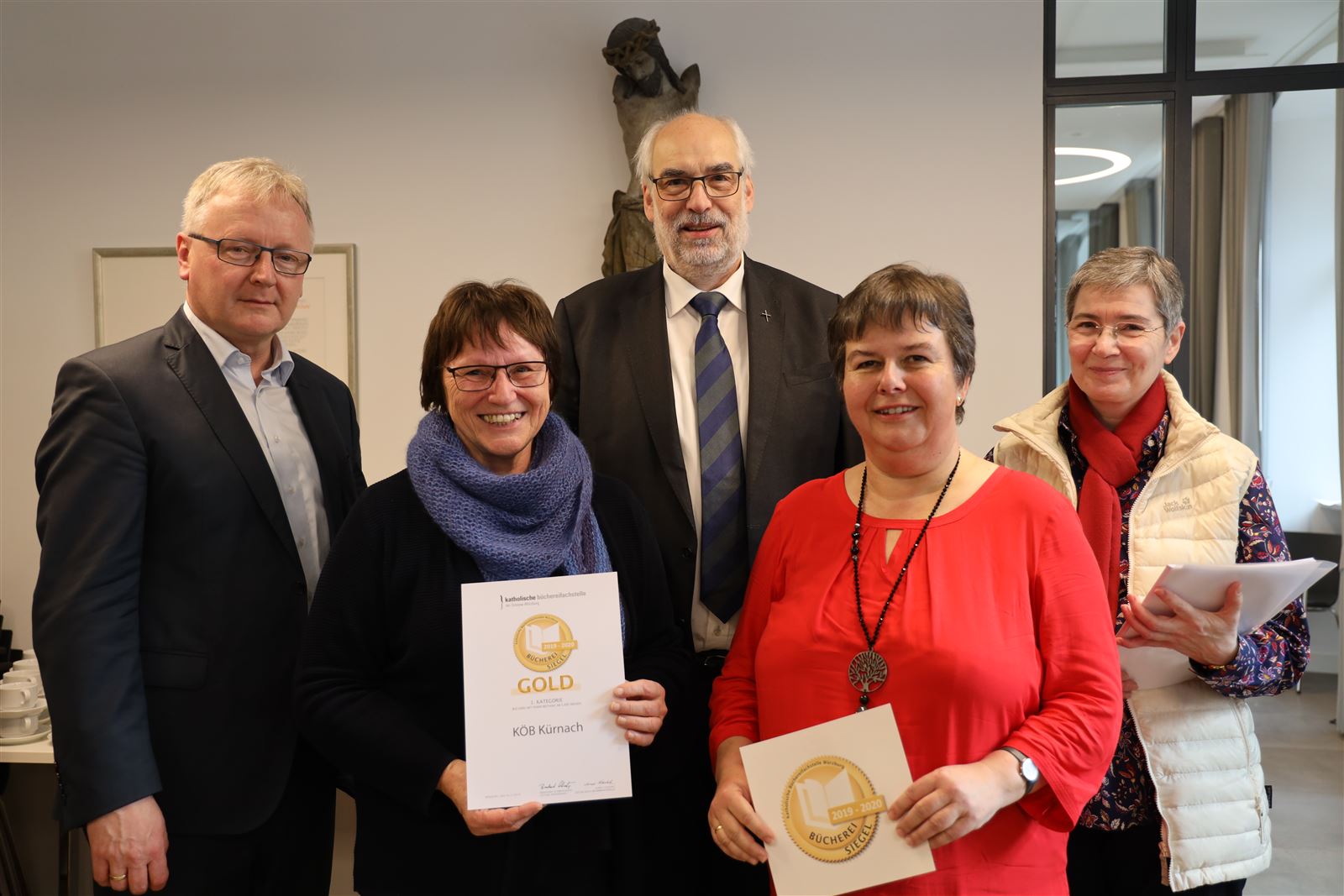 Büchereisiegel in Gold für Kürnach